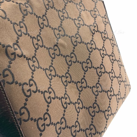 Authentic Gucci Monogram Dark Brown Shoulder Bag - Picture 10 of 15